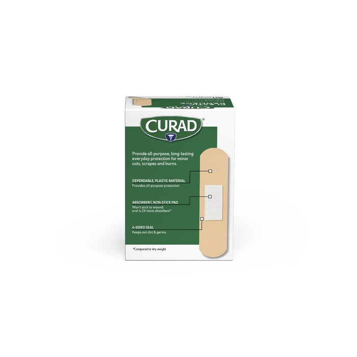 Curad® Plastic Adhesive Bandage 3/4" X 3",80CT