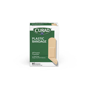 Curad® Plastic Adhesive Bandage 3/4" X 3",80CT