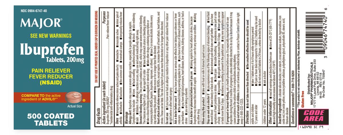 Major 200-mg Ibuprofen Tablets