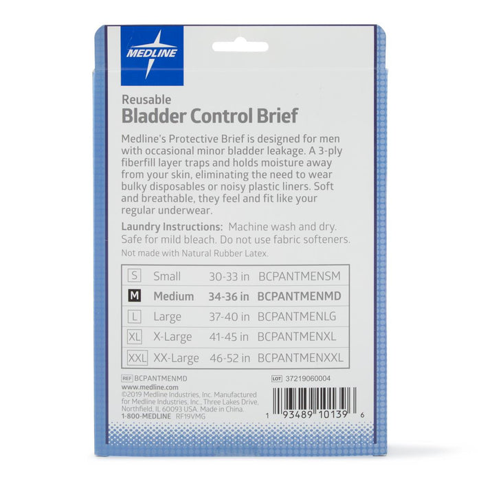 Medline Men's Reusable Bladder Control Brief XL 1Ct