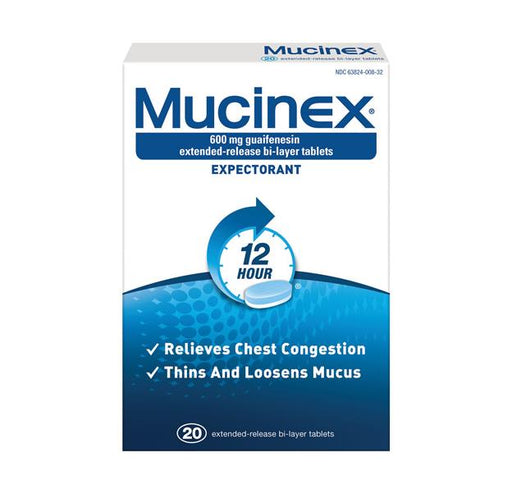 Mucinex® 12-Hr Expectorant Tablets Extended Release