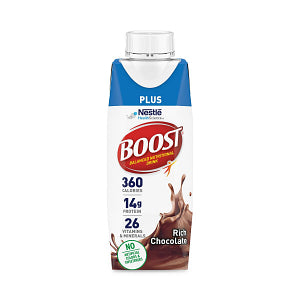 Boost Plus, Rich Chocolate 24 x 8 oz. Cartons