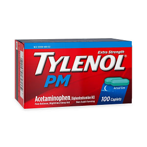 Tylenol Caplet PM 100 Ct