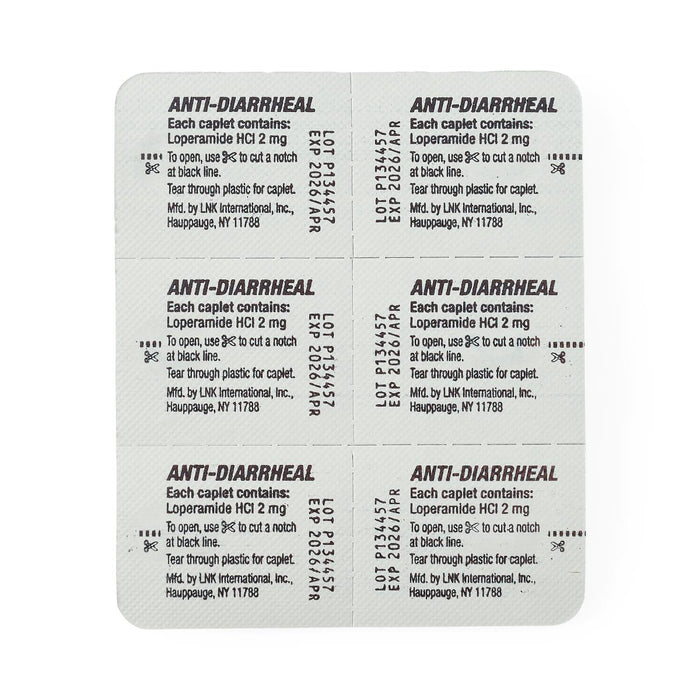 Loperamide Anti-Diarrheal Caplets 2mg 12Ct