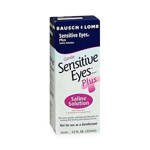 Sensitive Eyes Contact Solution with Saline 12 oz