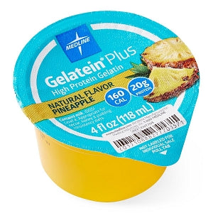 Active Gelatein20 Gelatin Pineapple Flavor 4oz Cups