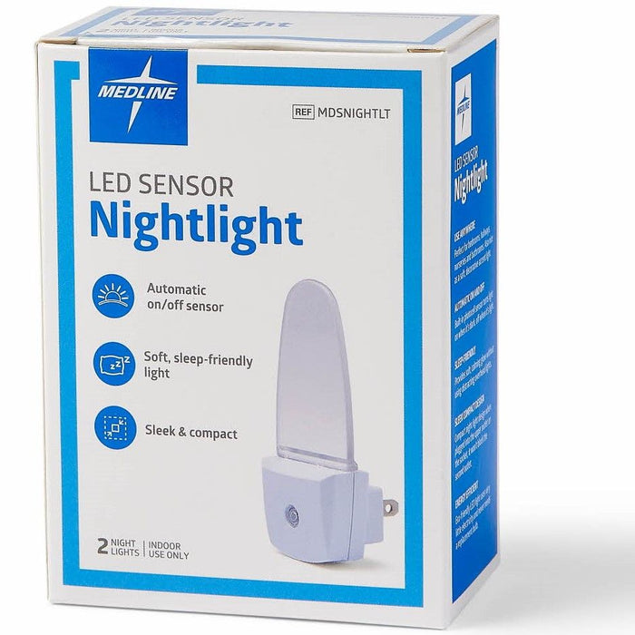 Medline Plug-In LED Nightlight White 2Ct