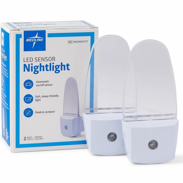 Medline Plug-In LED Nightlight White 2Ct