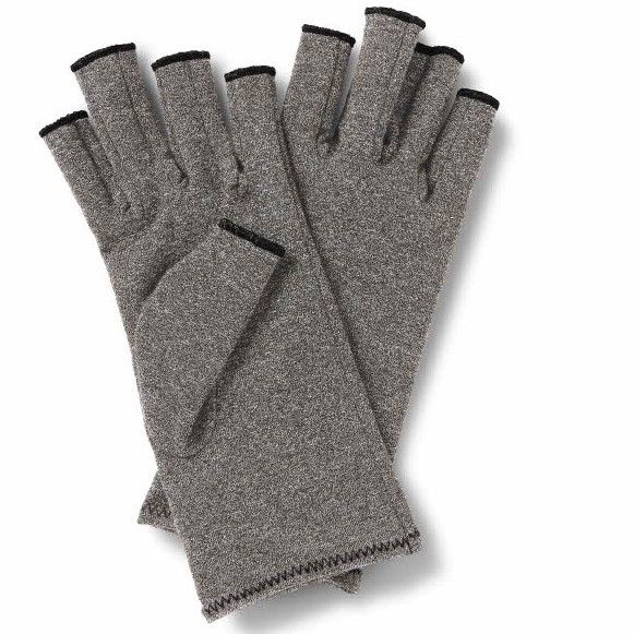 CURAD Guantes de Compresión para Alivio de la Artritis Gris 1Par