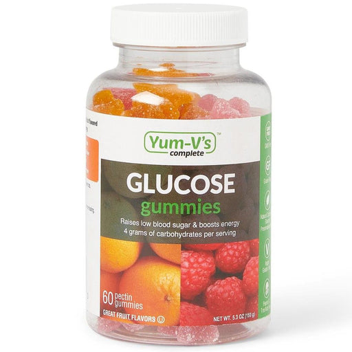 Gomitas de glucosa completas Yum-V's sabor a fruta 60 unidades