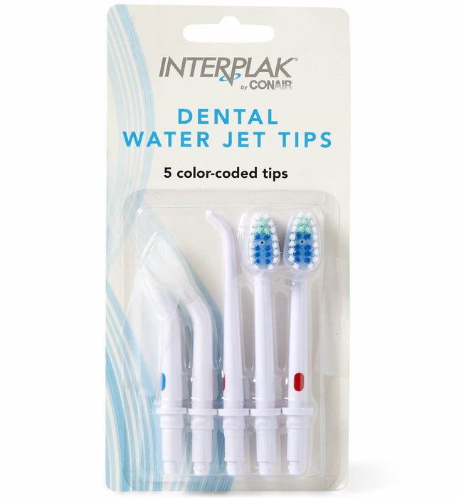 Conair Interplak Refill Tips for Dental Water Jet 5Ct