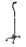 Medline Aluminum Quad Cane Black 1Ct