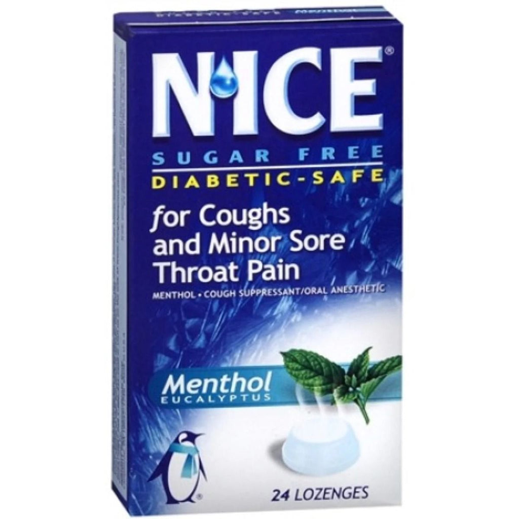 N'ice SugarFree Lozenges For Cough & Sore Throat Pain 24Ct — AliviOTC