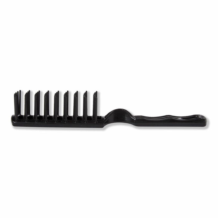 Medline Plastic Adult Hairbrush Vented, 7.25in Black 1Ct