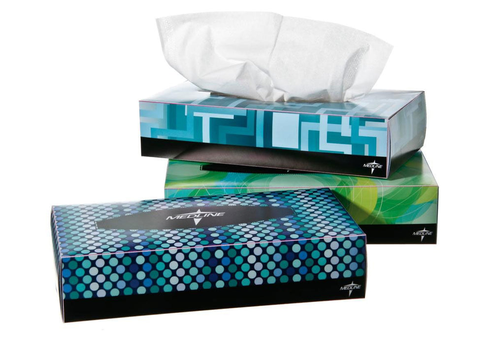 Medline Premium Facial Tissues 8x8.3 100Sheet/Box 1Ct