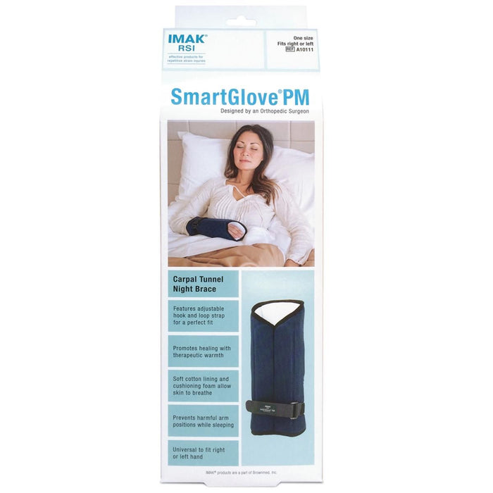 IMAK RSI Smart Glove PM Soporte nocturno para túnel carpiano, azul 