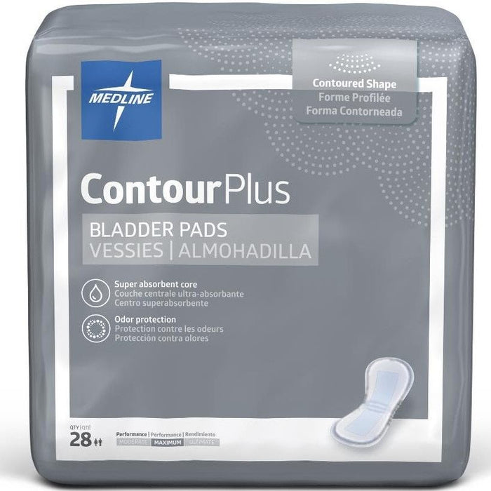 Medline ContourPlus Bladder Pad Maximum 6.5x13.5 28Ct