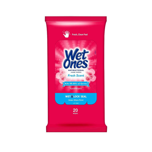 Toallitas antibacterianas para manos Wet Ones, 20 unidades