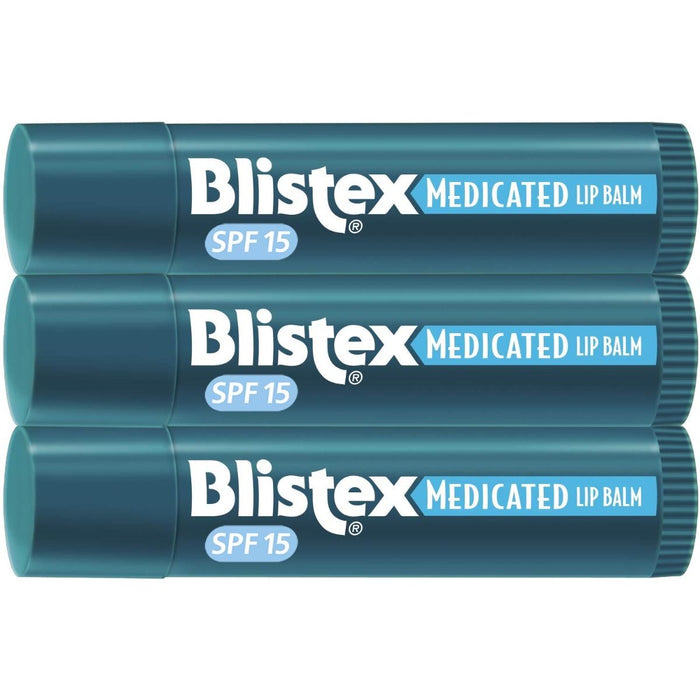 Blistex Medicated Lip Balm with SPF 15, 0.2oz, 3Ct