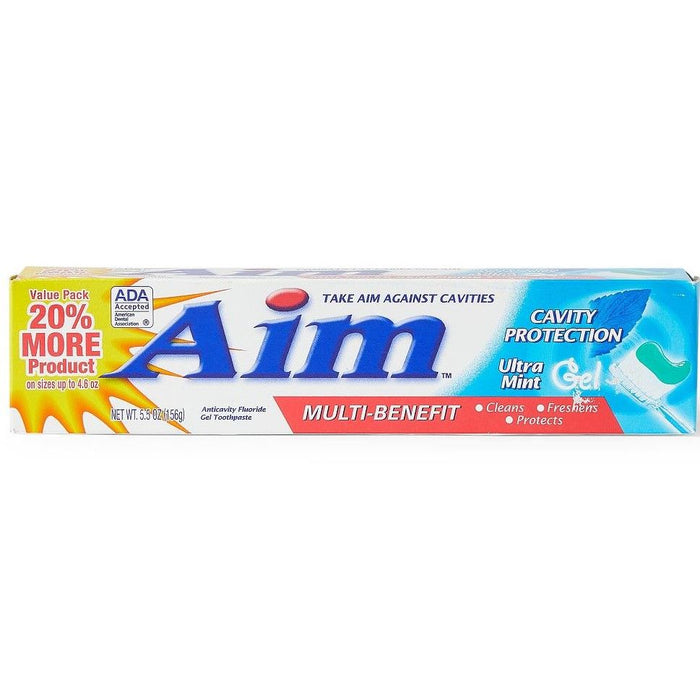 Aim Cavity Protection Pasta de dientes en gel de menta 5.5oz 1Ct 