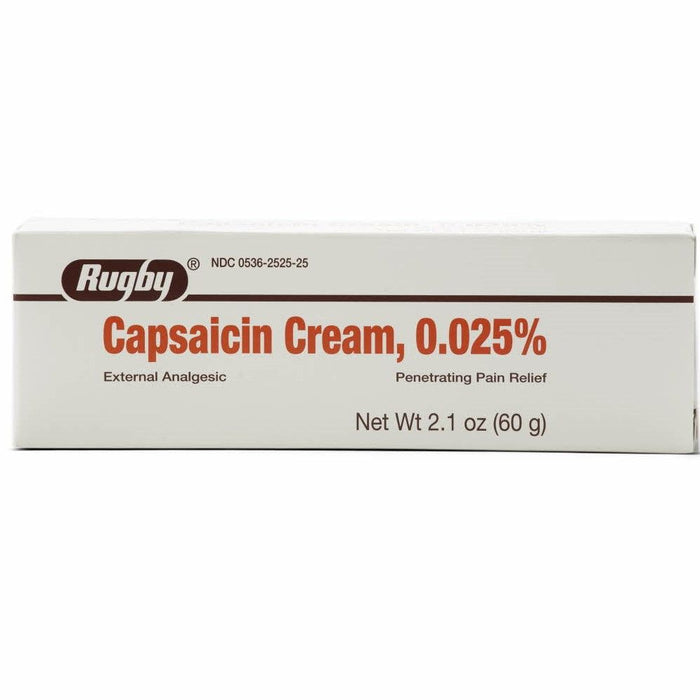 Crema analgésica para aliviar el dolor con capsaicina, tubo de 2,1 oz, 1 unidad