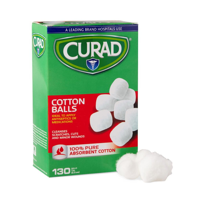 CURAD Sterile Cotton Balls 1in 130Ct