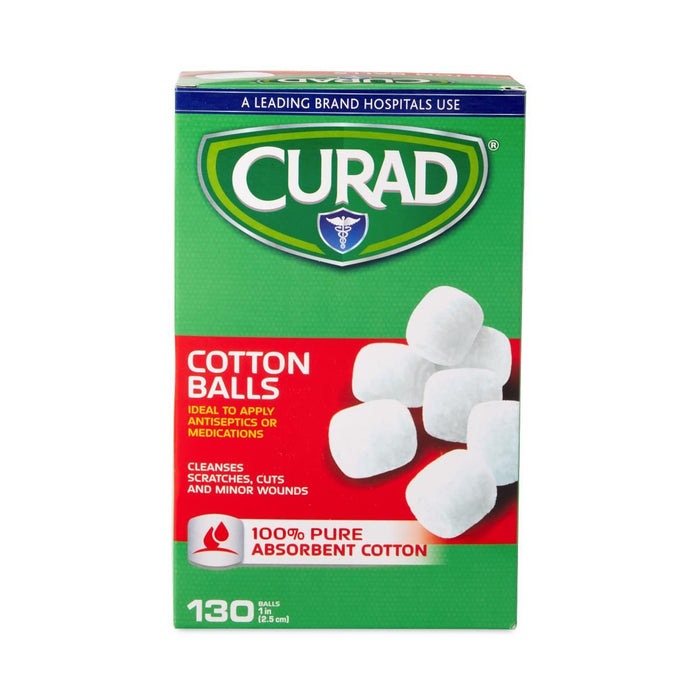 CURAD Sterile Cotton Balls 1in 130Ct