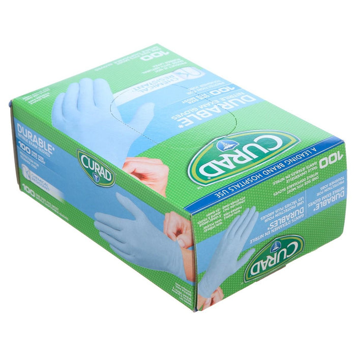 CURAD Nitrile Exam Gloves One Size 100Ct