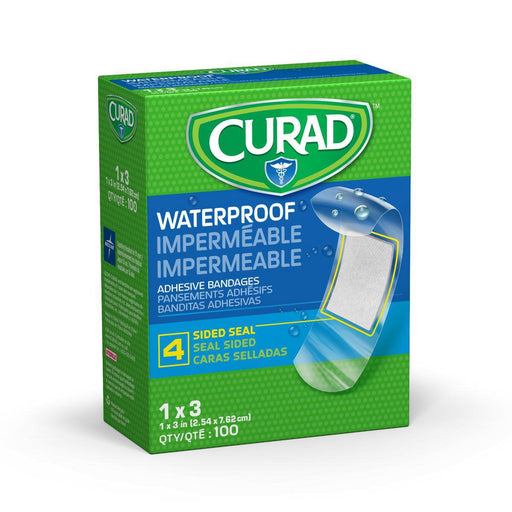 CURAD Vendaje Plástico Impermeable 1x3 100Ct