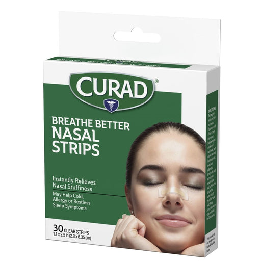 CURAD Breathe Clear Nasal Strips 30Ct