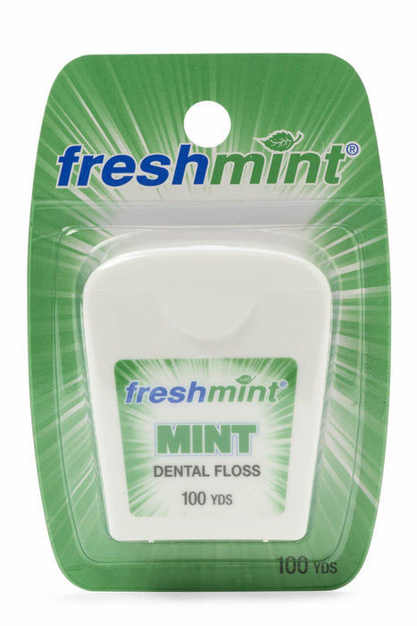 Hilo dental encerado de menta Freshmint, 100 yardas 