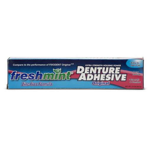 Adhesivo extrafuerte para dentaduras postizas, color menta, 2 onzas, 1 unidad 