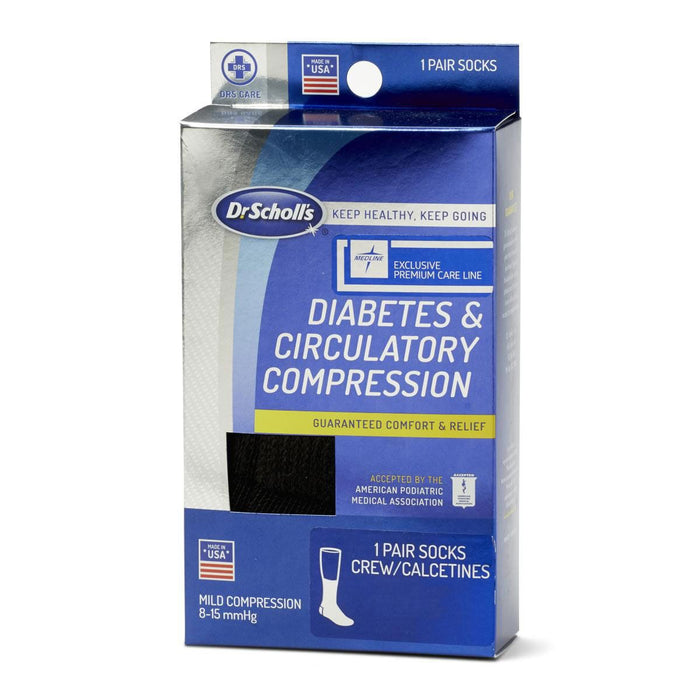 Calcetín de compresión para diabéticos Dr. Scholl's 8-15 mmHg negro 1 unidad