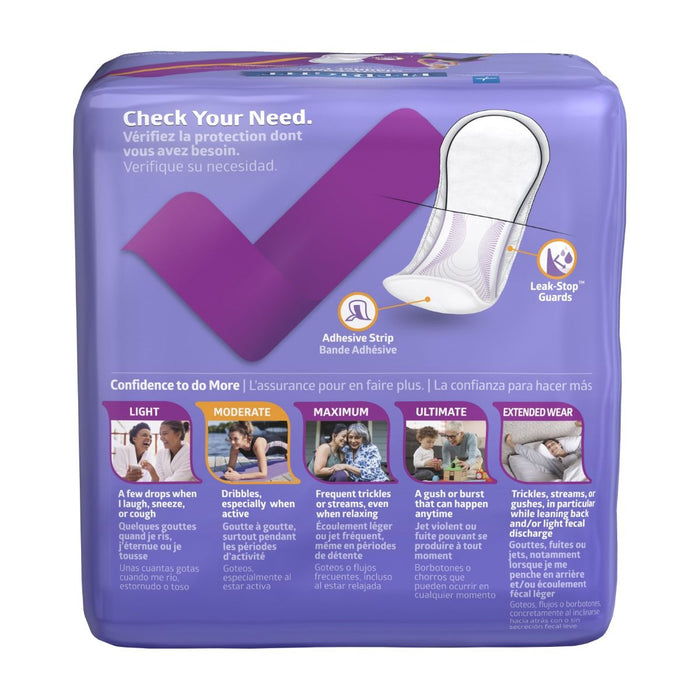 Medline FitRight Bladder Pad 5.5x13.75 Maximum 10Ct