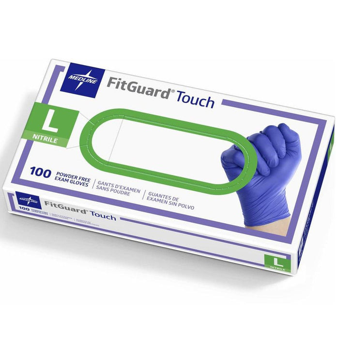 Medline FitGuard Touch Nitrile Exam Gloves 100Ct