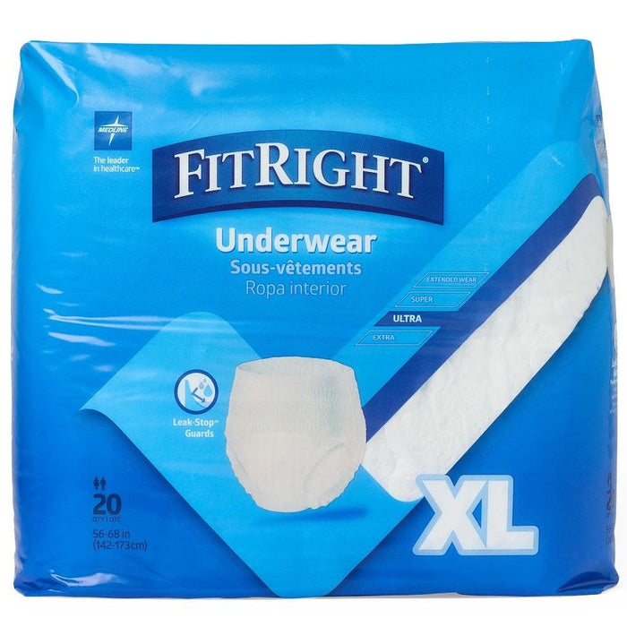 Ropa interior ultradesechable FitRight de Medline