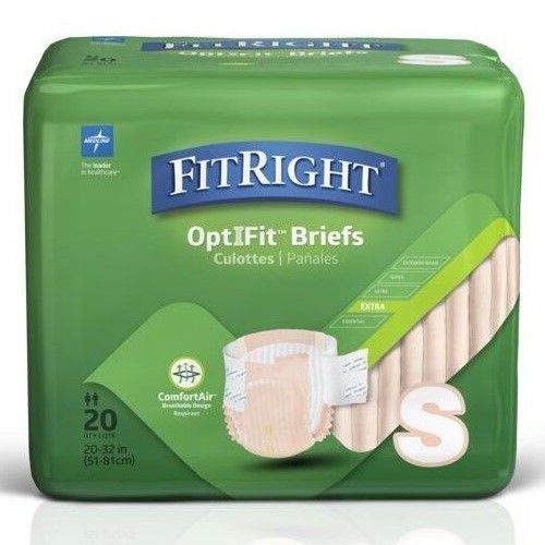 Calzoncillo extra desechable Medline FitRight OptiFit, 20 unidades 