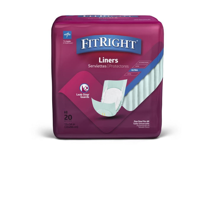 Forro para incontinencia Medline FitRight Plus 13x34 20 unidades