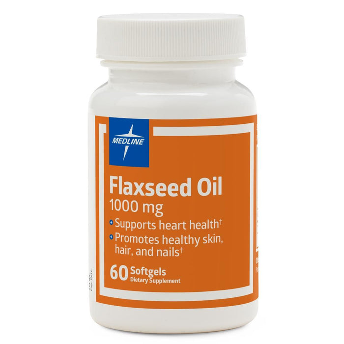 Medline Flaxseed Oil Softgel 1000mg 60Ct