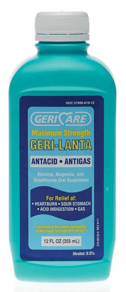 Geri-Lanta Max Strength Antiácido y Antigas Líquido 12oz 1Ct 