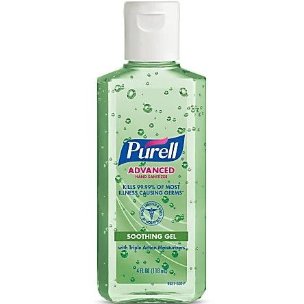 Purell Advanced Hand Sanitizer Soothing Gel with Aloe 4oz 1Ct