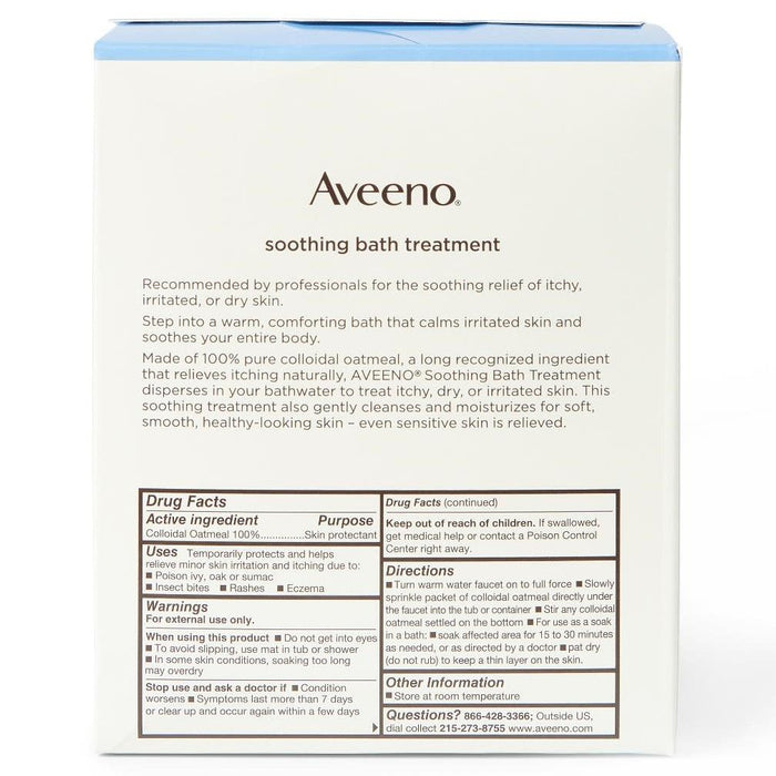 Aveeno Soothing Bath Treatment 1.5oz 8Ct