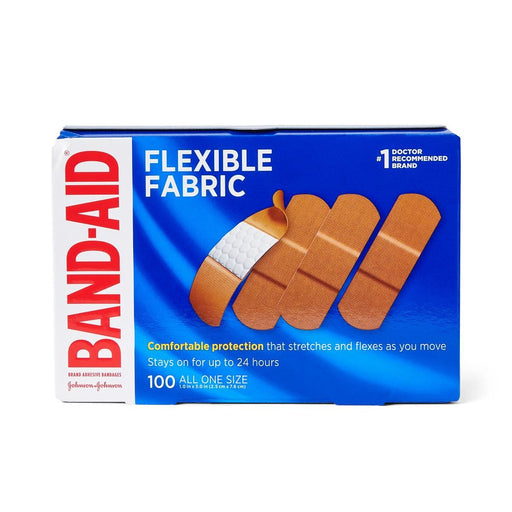 BAND-AID Vendas de Tela Flexible Talla Única 100Ct