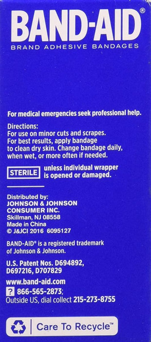 BAND-AID Flexible Fabric Bandages One Size 100Ct