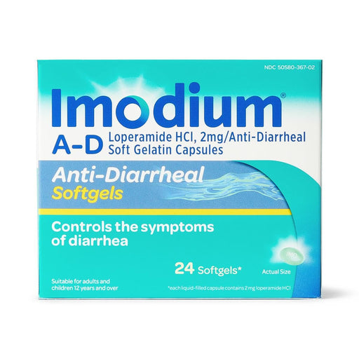 Imodium AD, gel suave, 24 unidades