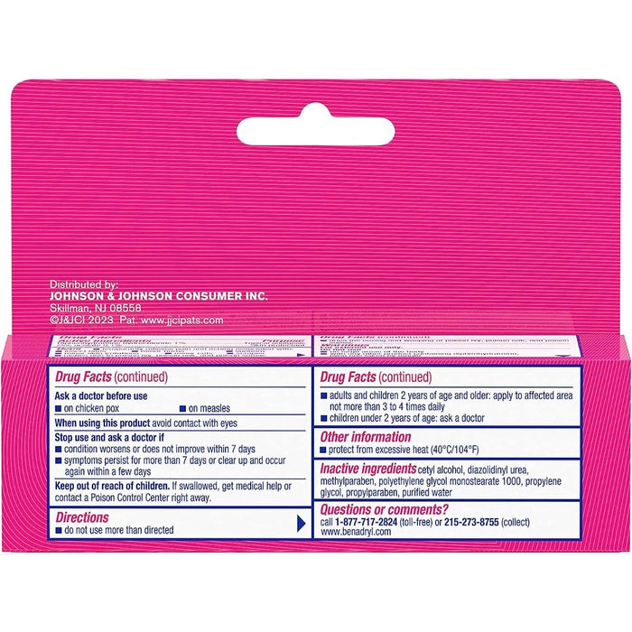 Benadryl Extra Strength Topical Cream 2% 1oz 1Ct