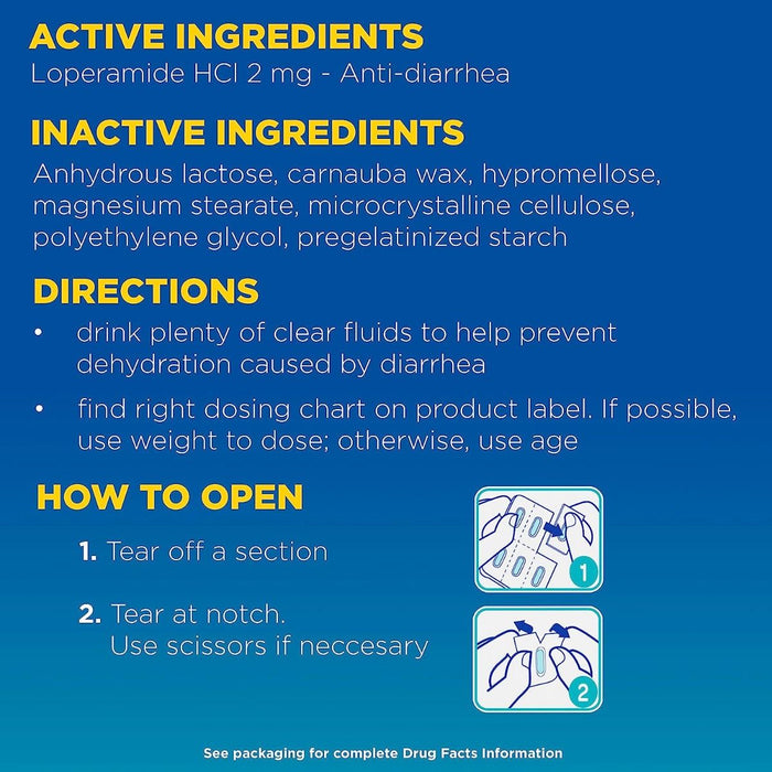 Imodium A-D Anti-Diarrheal Caplets 2mg 24Ct