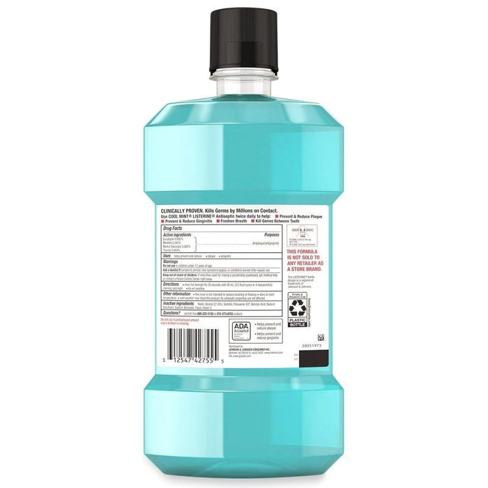 Listerine Cool Mint Antiseptic Mouthwash 1.5L 1Ct