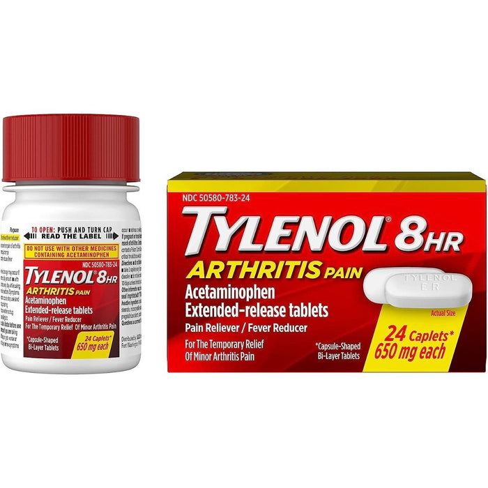 Tylenol Alivio del dolor de la artritis de 8 horas 650 mg 24 unidades