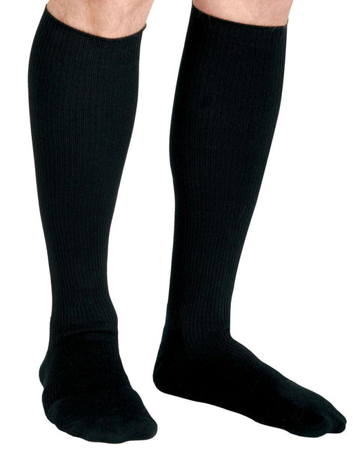 CURAD Knee Compression Dress Sock 8-15mmHg Black 1Pr